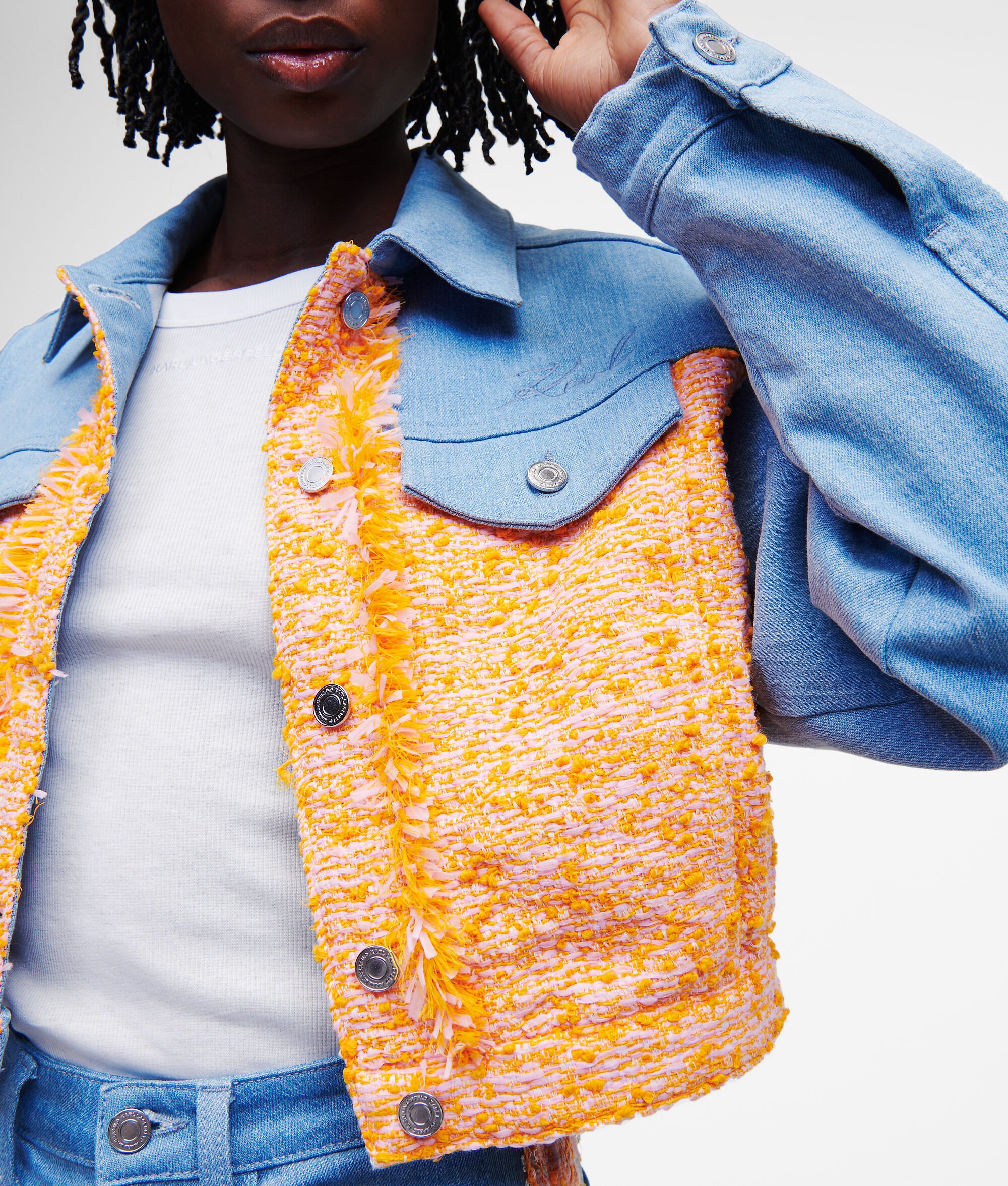 (image for) Interesting DENIM BOUCLÉ JACKET